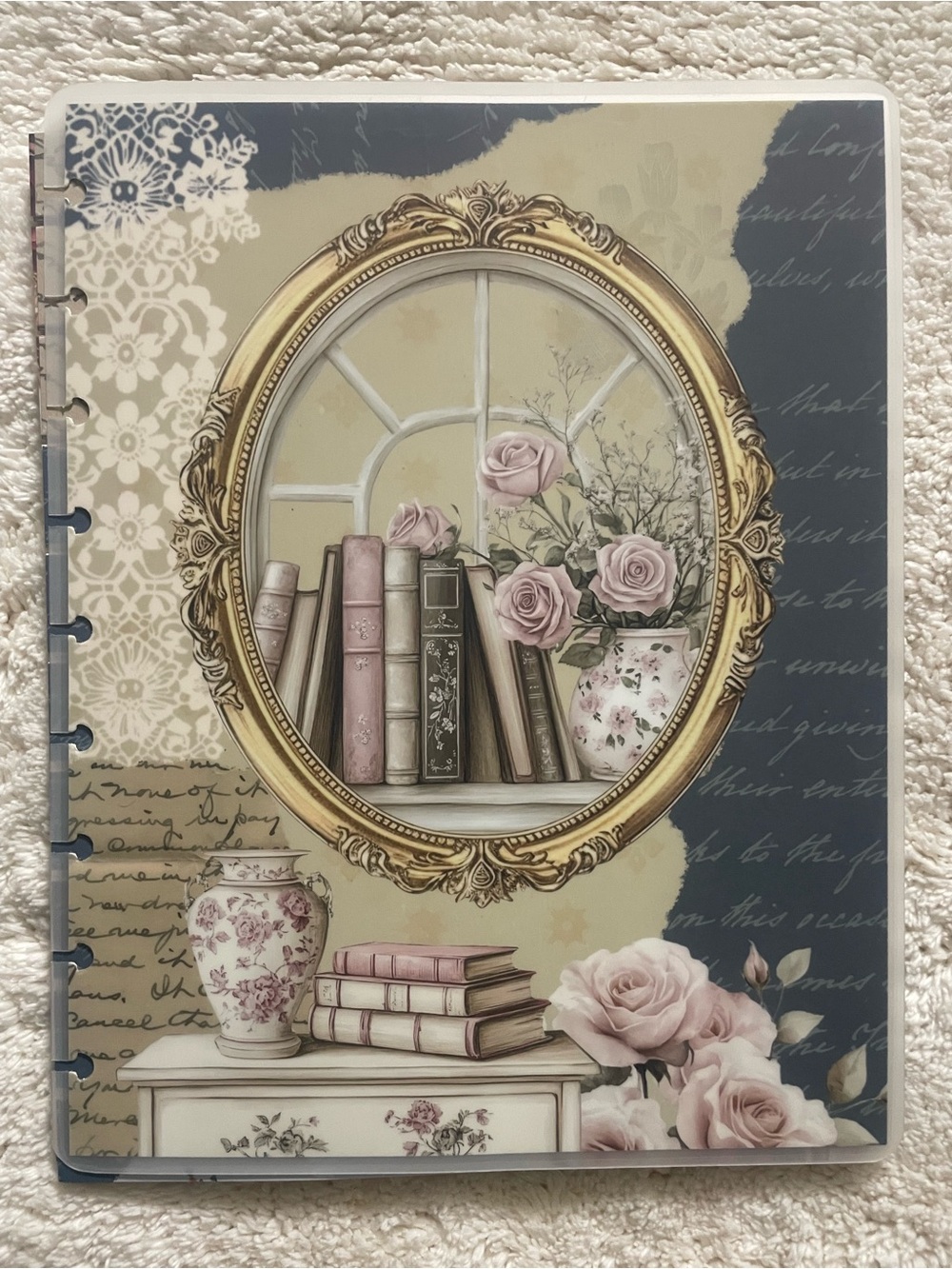 Rongrong Bookworm Discbound Journal Cover & 12 Divider Set